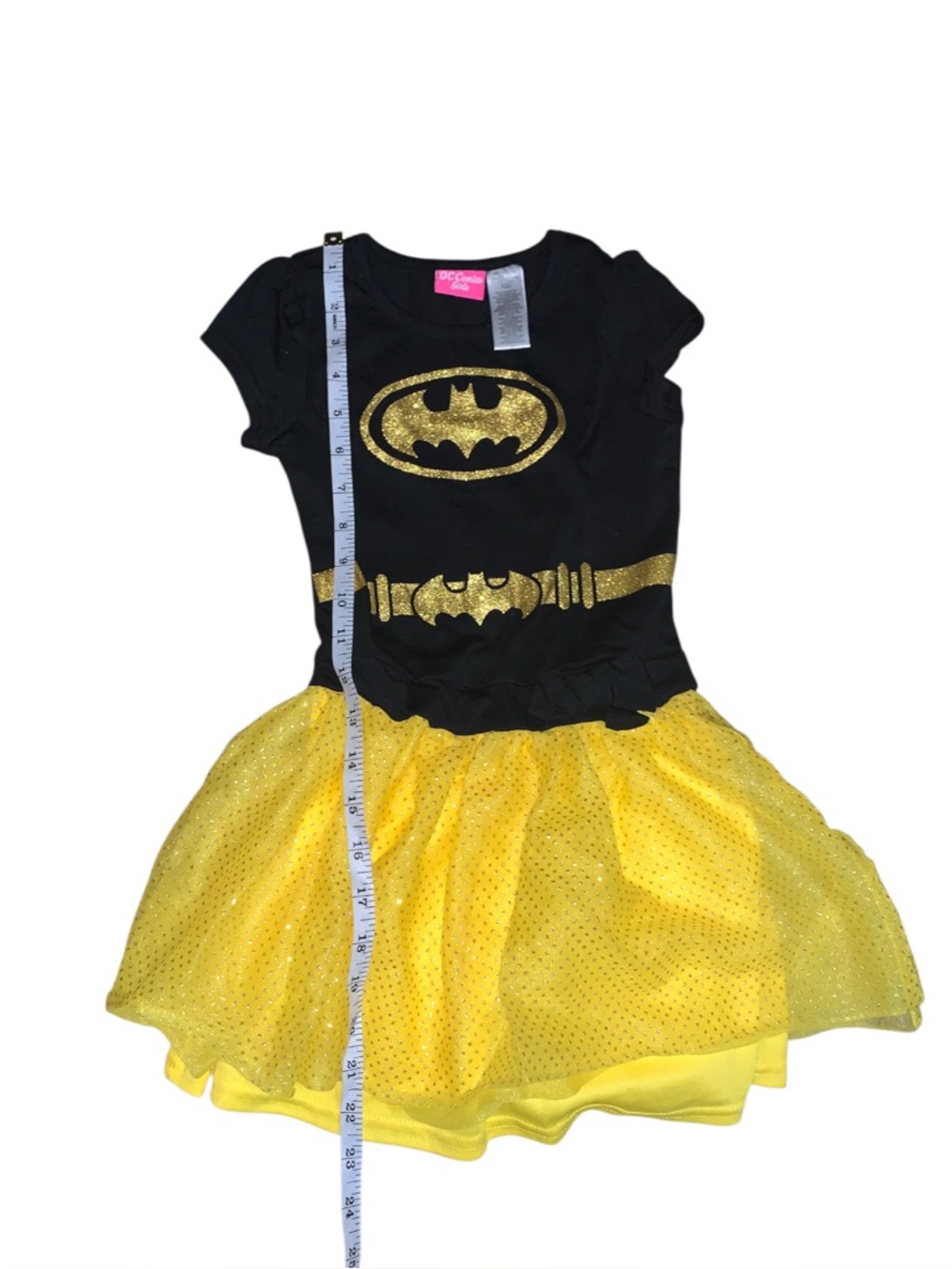 DC Comics Girls Batman 5T yellow and black dress